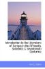 Introduction to the Literature of Europe in the Fifteenth, Sixteenth, 