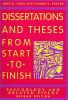 Dissertation and Theses from Start to Finish: Psychology and Related Fields