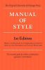 Manual of Style (Chicago 1st Edition)