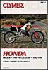 Clymer Honda Cr125r, 1992-1997, Cr250r, 1992-1996