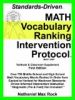 Standards-Driven Math Vocabulary Ranking Intervention Protocol (Vrip): Pre-Algebra Through Geometry (Textbook And Classroom Supplement)