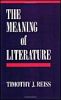 The Meaning of Literature