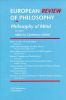 European Review of Philosophy, 1: Philosophy of Mind