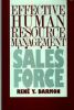 Effective Human Resource Management in the Sales Force