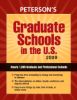 Graduate Schools in the U.S. 2009 (Peterson's Graduate Schools in the Us)
