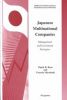 Japanese Multinational Companies: Management And Investment Strategies