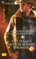 The Texan's Honor-Bound Promise: Book by Peggy Moreland