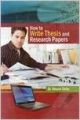 How to Write Thesis and Research Papers: Book by Mosam Sinha