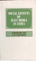 Social Effects of Mass Media In India (English) 1st Edition (Hardcover): Book by N. Bhaskara Rao