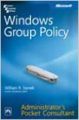Windows Group Policy Administrator'S Pocket Consultant (English) 1st Edition (Paperback): Book by STANEK