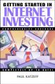 Getting Started in Internet Investing: Book by Paul Katzeff