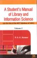 A student manual of library and information science(2 vol): Book by P. S. G. Kumar