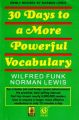 30 Days To A More Powerful Vocabulary (English) 1st Edition: Book by Wilfred Funk