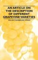 An Article on the Description of Different Grapevine Varieties: Book by William Chamberlain Strong
