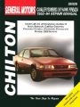 General Motors Cavalier/Sunbird/Skyhawk/Firenza 1982-94: Book by Chilton