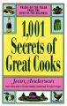 1001 Secrets of Great Cooks: Book by Jean Anderson