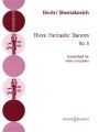 3 Fantastic Dances, Op. 5: Violin and Piano: Book by Shostakovich Dmitri
