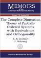 The Complete Dimension Theory of Partially Ordered Systems with Equivalence and Orthogonality: 176 (Memoirs of the American Mathematical Society) (English) (Paperback): Book by Goodearl