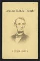 Lincoln's Political Thought: Book by George Kateb