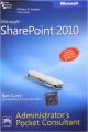 Microsoft® Sharepoint® 2010 Administrator's Pocket Consultant (English) (Paperback): Book by Ben Curry