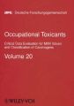 Occupational Toxicants: Critical Data Evaluation for MAK Values and Classification of Carcinogens: v.20: Book by Helmut Greim