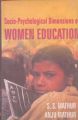 Socio-Psychological Dimensions of Women Education: Book by Anju Mathur,S.S. Mathur