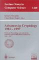 Advances in Cryptology, 1981-1997: Electronic Proceedings and Index of the Crypto and Eurocrypt Conferences, 1981-1997: Book by Kevin S. McCurley