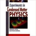 Experiments in Condensed Matter Physics: Book by Nishant Patel