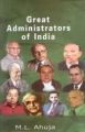 Great Administrators of India: Book by M.L. Ahuja