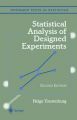 Statistical Analysis of Designed Experiments: Book by Helge Toutenburg