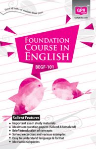 BEGF101 Foundation Course In English (IGNOU Help Book for BEGF-101 in English Medium): Book by Dinesh Verma BEGF101 Foundation Course In English (IGNOU Help Book for BEGF-101 in English Medium): Book by Dinesh Verma