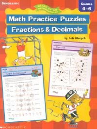 Math Practice Puzzles: Fractions and Decimals: Book by Bob Olenych Math Practice Puzzles: Fractions and Decimals: Book by Bob Olenych
