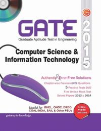 GATE 2015 - Computer Science & Information Technology (With DVD) (English) 12th Edition (Paperback): Book by GKP GATE 2015 - Computer Science & Information Technology (With DVD) (English) 12th Edition (Paperback): Book by GKP
