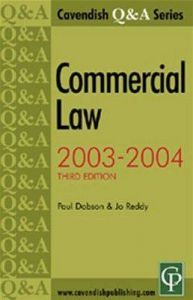 Commercial Law Q&A: Book by Paul Dobson