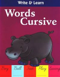 WRITE & LEARN WORDS CURSIVE: Book by PEGASUS