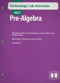 Holt Pre-Algebra Technology Lab Activities