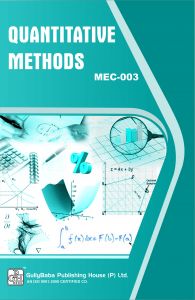 MEC003 Quantitative Methods  (IGNOU Help book for MEC-003 in English Medium): Book by GPH Panel of Experts