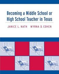 Becoming Ms/Hs Teacher in TX: Book by COHEN (AR)