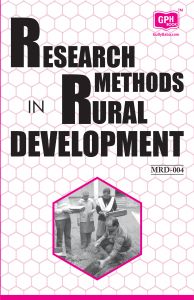 MRD004 Research Methods In Rural Development (IGNOU Help book for MRD-104 in English Medium): Book by GPH Panel of Experts