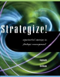 Strategize Experiential Exercises in Strategic Management: Book by Julie I. Siciliano