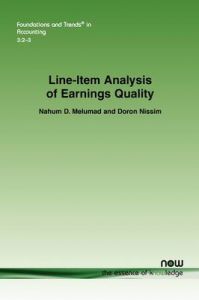 Line-Item Analysis of Earnings Quality: Book by Nahum D. Melumad