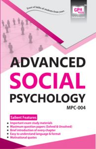 MPC004 Advanced Social Psychology (IGNOU Help book for MPC-004 in English Medium): Book by GPH Panel of Experts