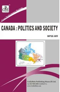 MPSE009 Canada : Politics And Society (IGNOU Help book for MPSEP-009 in English Medium): Book by Expert Panel of GPH 