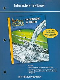 Holt Science & Technology: Introduction to Matter Interactive Textbook
