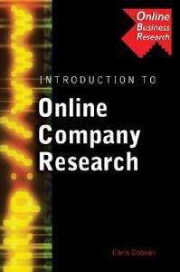 Introduction to Online Company Research: Book by Chris Dobson
