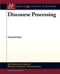 Discourse Processing: Book by Manfred Stede