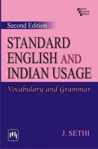 STANDARD ENGLISH AND INDIAN USAGE : VOCABULARY AND GRAMMAR: Book by J. Sethi STANDARD ENGLISH AND INDIAN USAGE : VOCABULARY AND GRAMMAR: Book by J. Sethi
