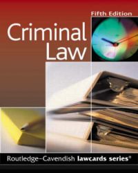 Criminal Lawcards: Book by Cavendish Criminal Lawcards: Book by Cavendish