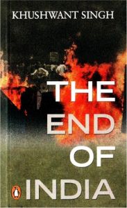 The End of India: Book by Khushwant Singh