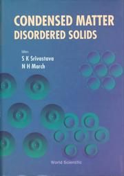 Condensed Matter - Disordered Solids (English) (Hardcover): Book by Srivastaba Condensed Matter - Disordered Solids (English) (Hardcover): Book by Srivastaba